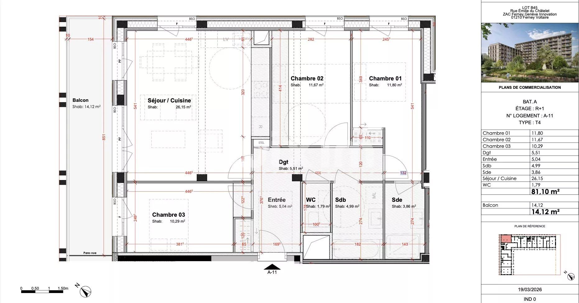 apartment 4 Rooms for sale on Ferney-Voltaire (01210)