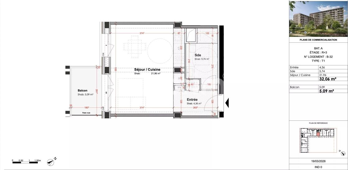 Vente Appartement Ferney-Voltaire 1&nbsp;pièce 32&nbsp;m²